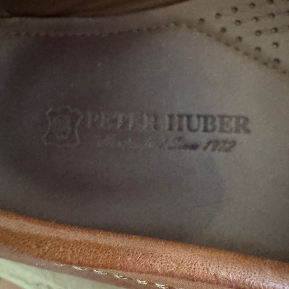 EUC Peter Huber Men’s Maddox Loafers Driving Penny Sz 10 - Picture 8 of 8